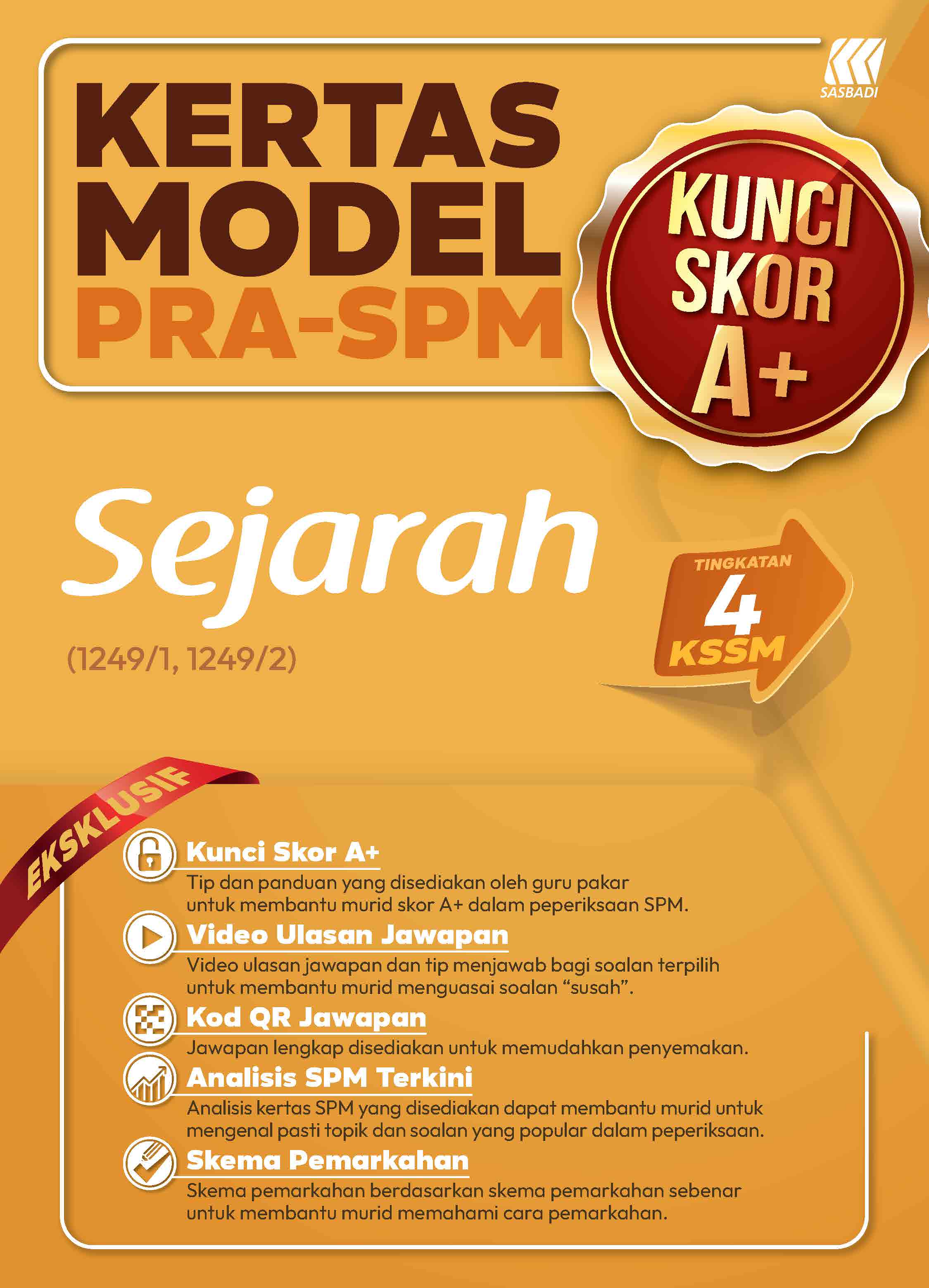 Kertas Model Kunci Skor A+ Pra SPM Sejarah Cover