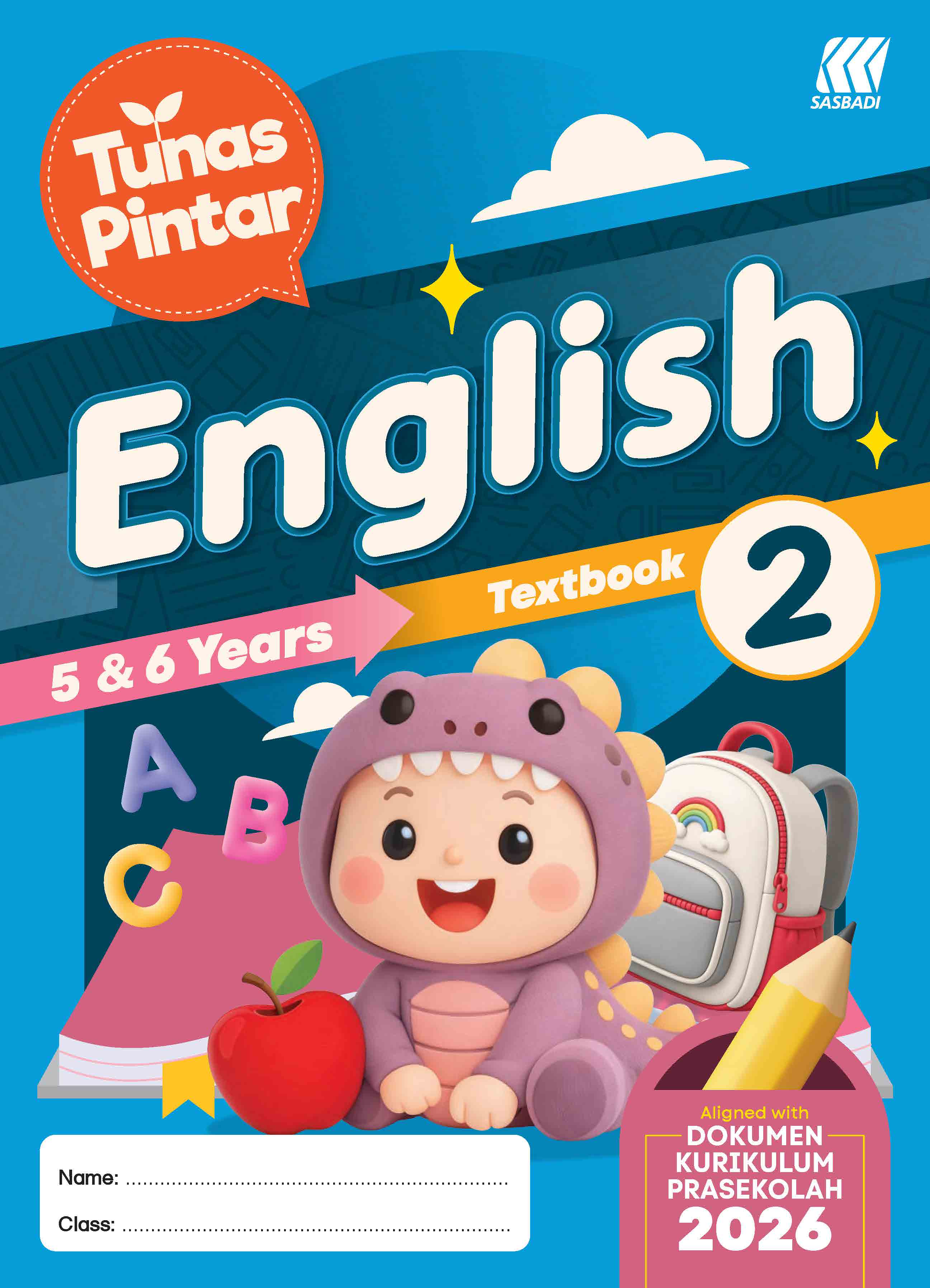 Tunas Pintar Prasekolah English Textbook 2 Cover