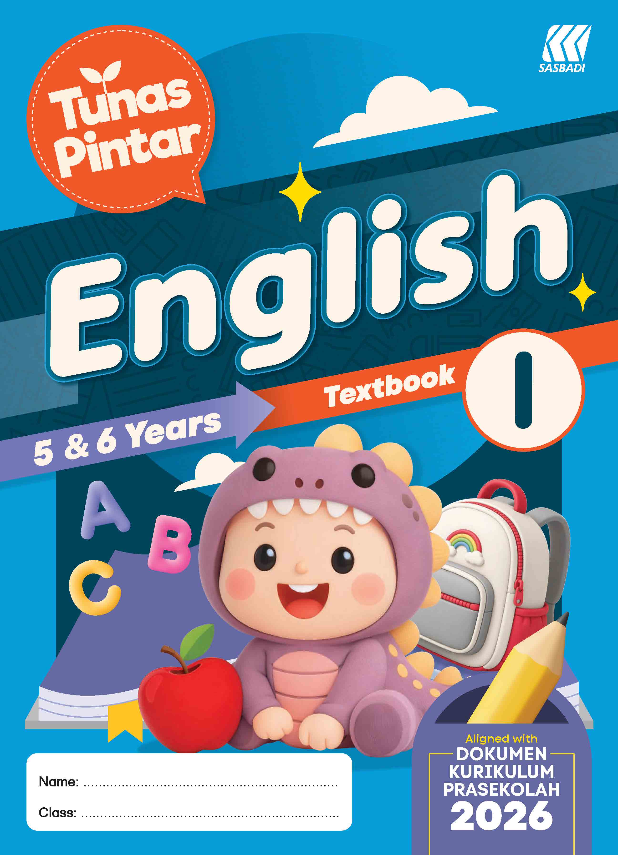Tunas Pintar Prasekolah English Textbook 1 Cover