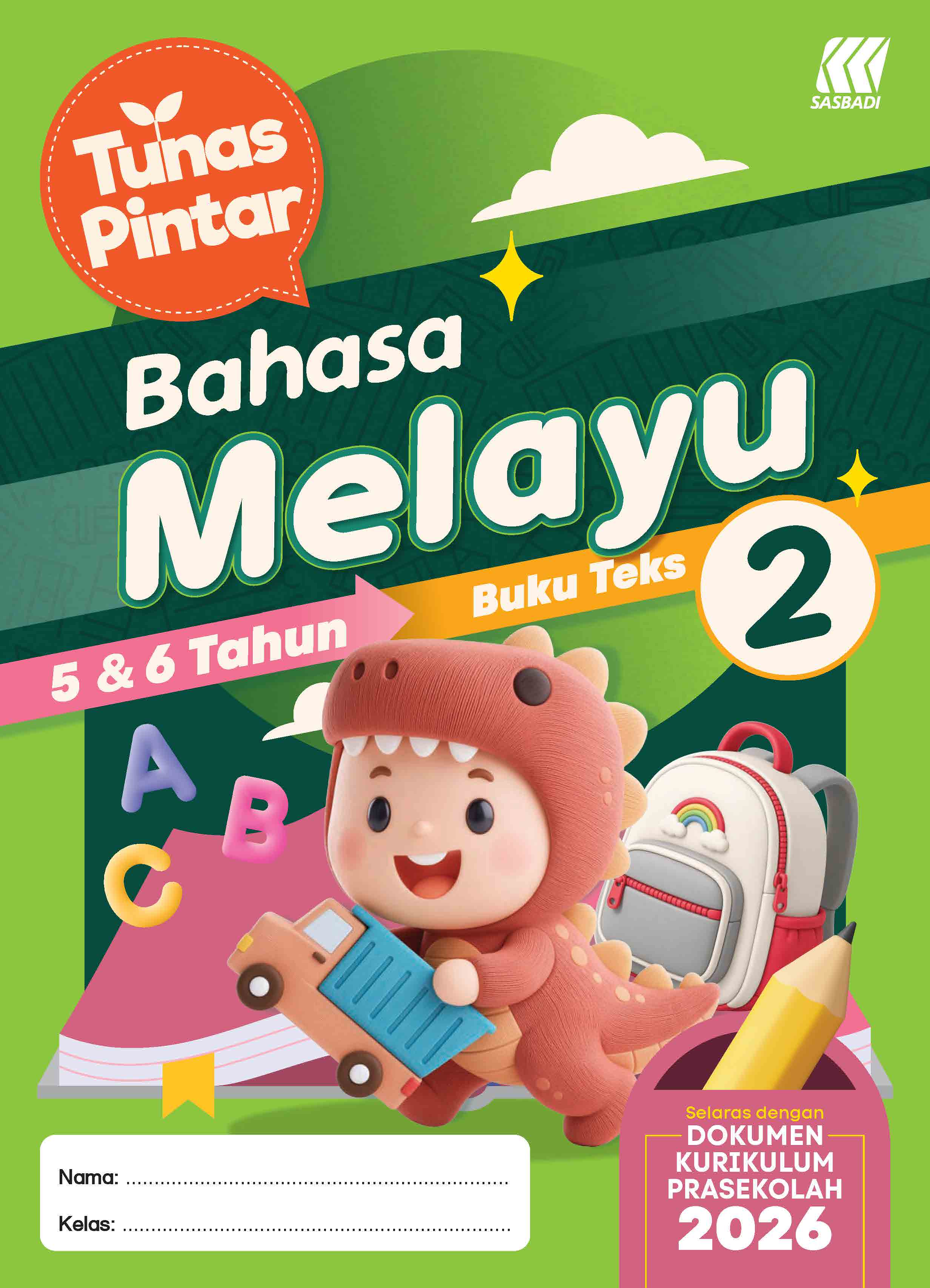 Tunas Pintar Prasekolah Bahasa Melayu Buku Teks 2 Cover