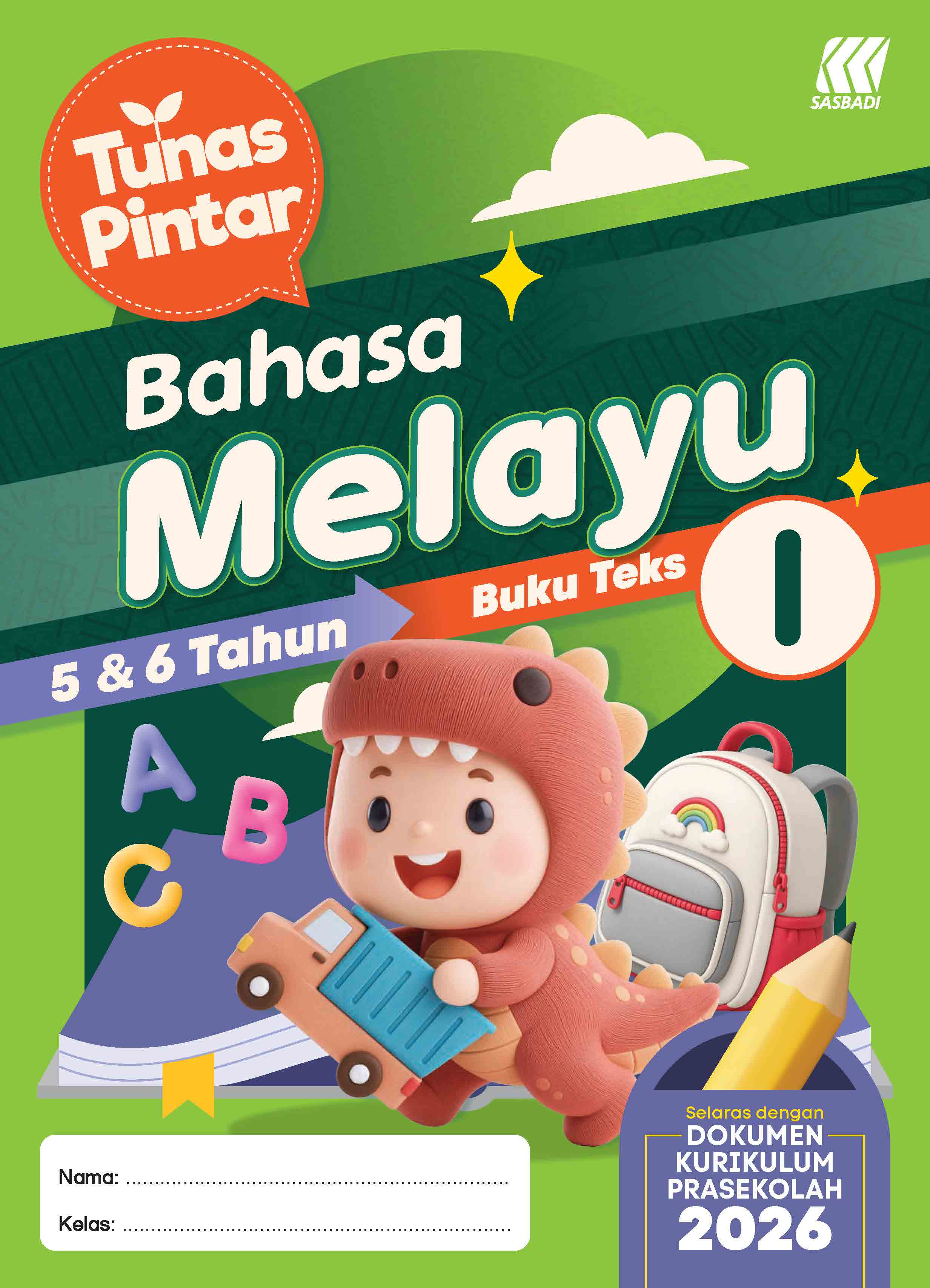 Tunas Pintar Prasekolah Bahasa Melayu Buku Teks 1 Cover