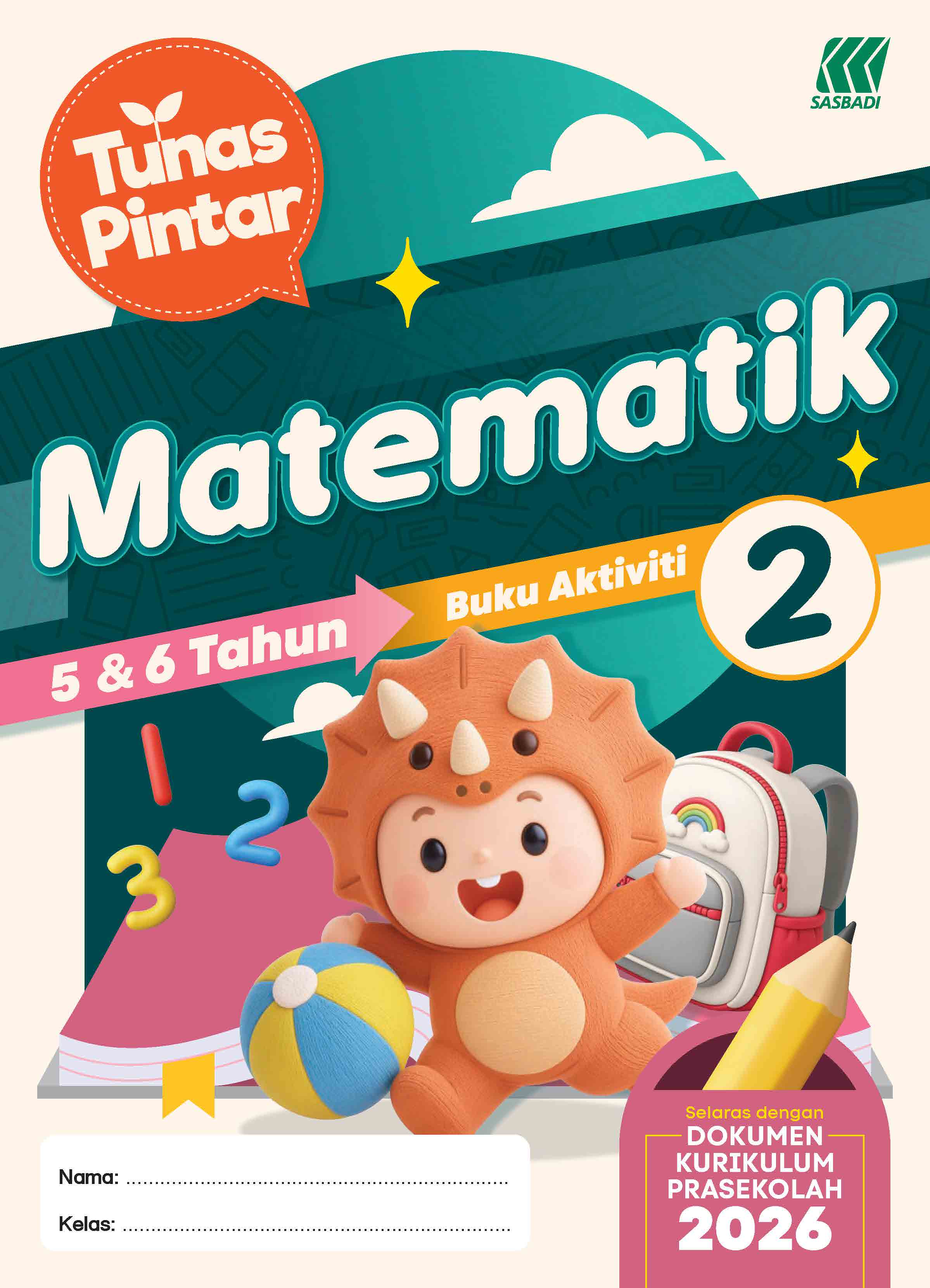 Tunas Pintar Prasekolah Matematik Buku Aktiviti 2 Cover