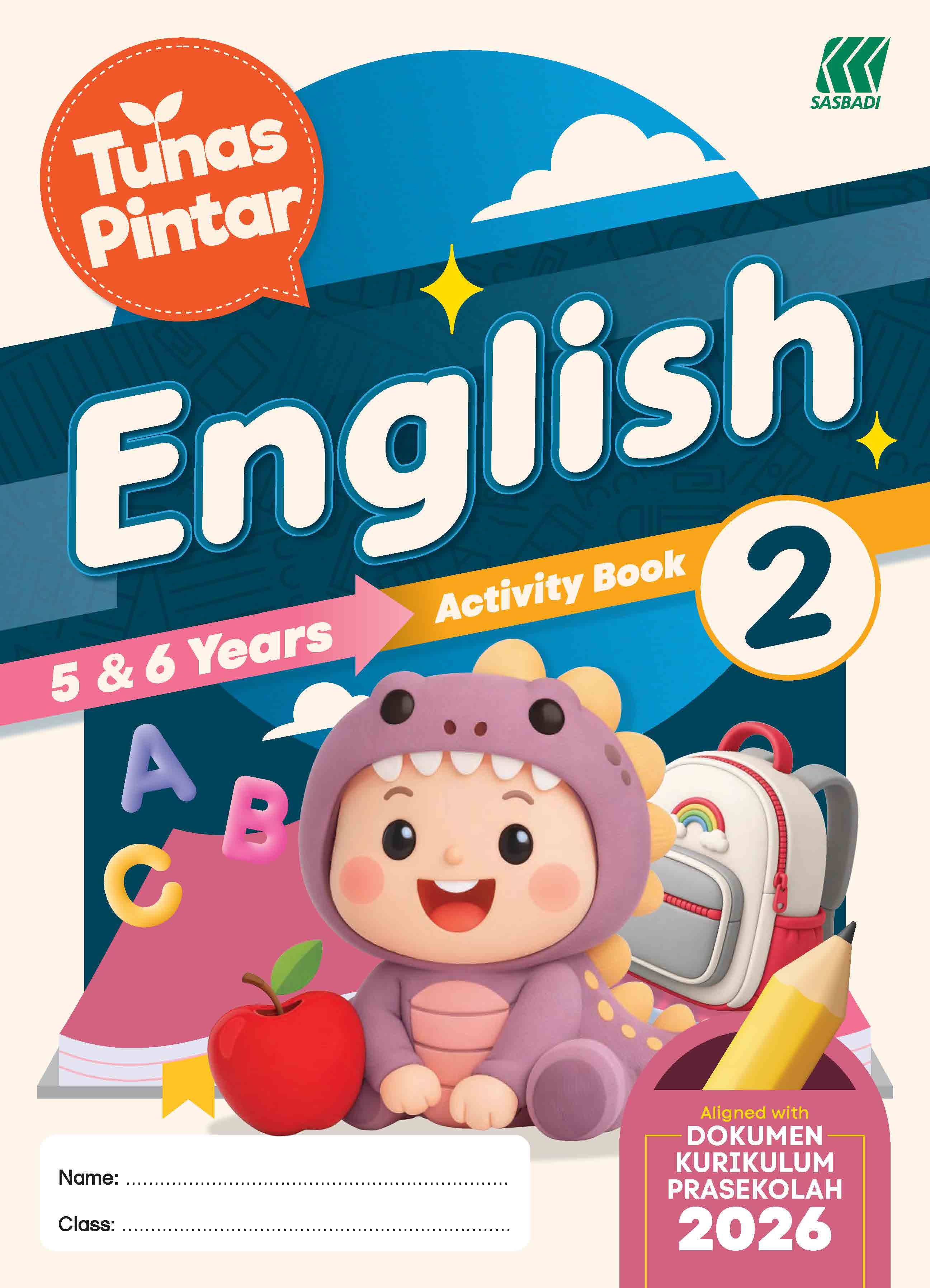 Tunas Pintar Prasekolah English Activity Book 2 Cover