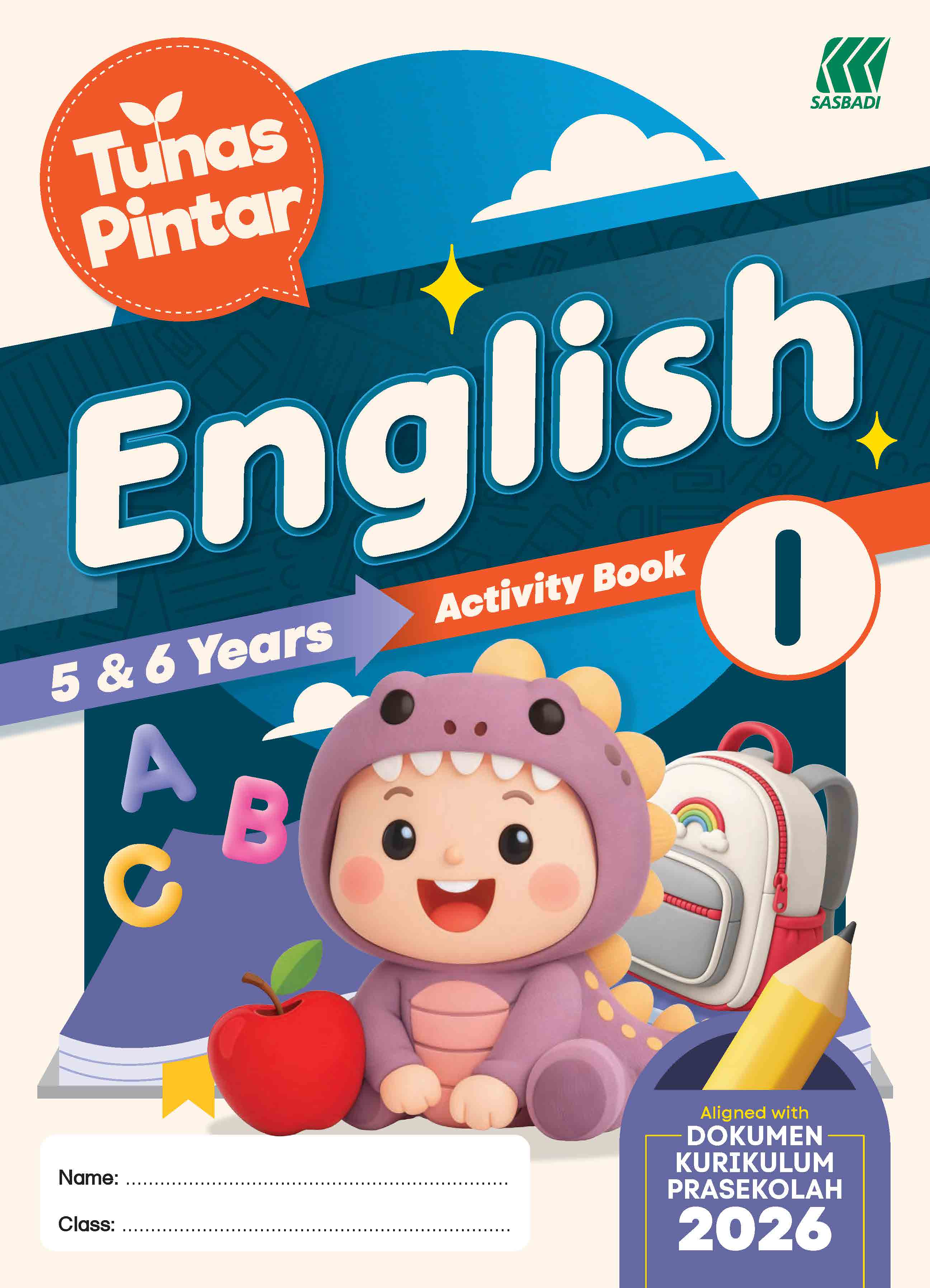 Tunas Pintar Prasekolah English Activity Book 1 Cover