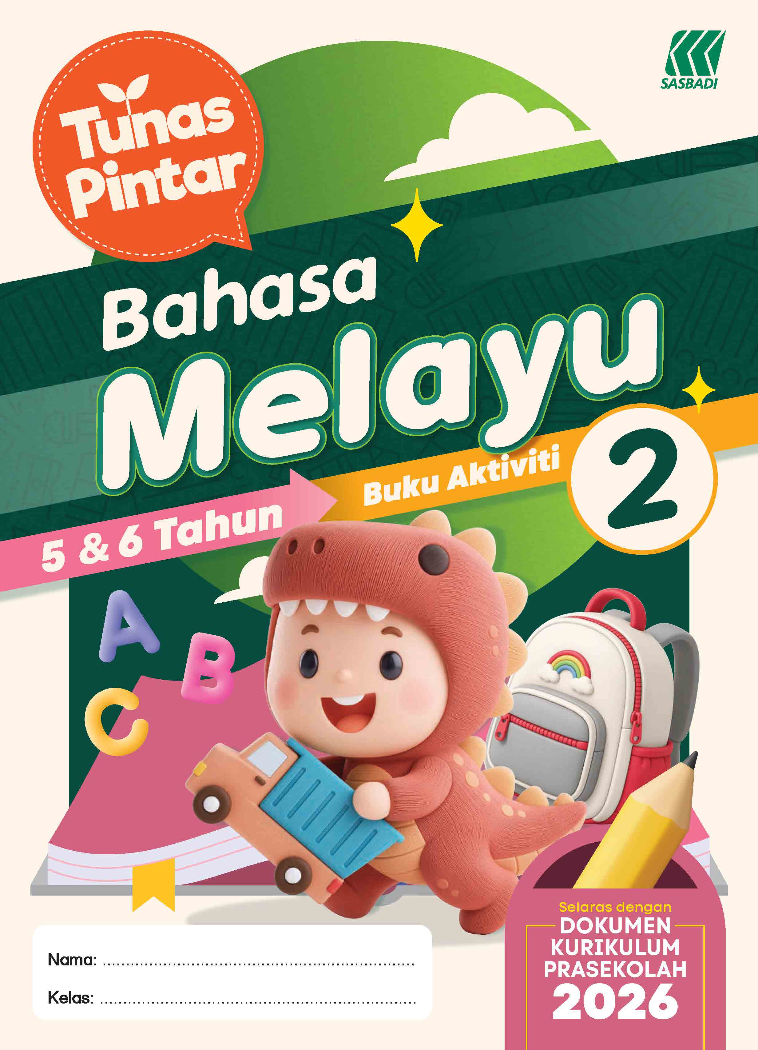 Tunas Pintar Prasekolah Bahasa Melayu Buku Aktiviti 2 Cover