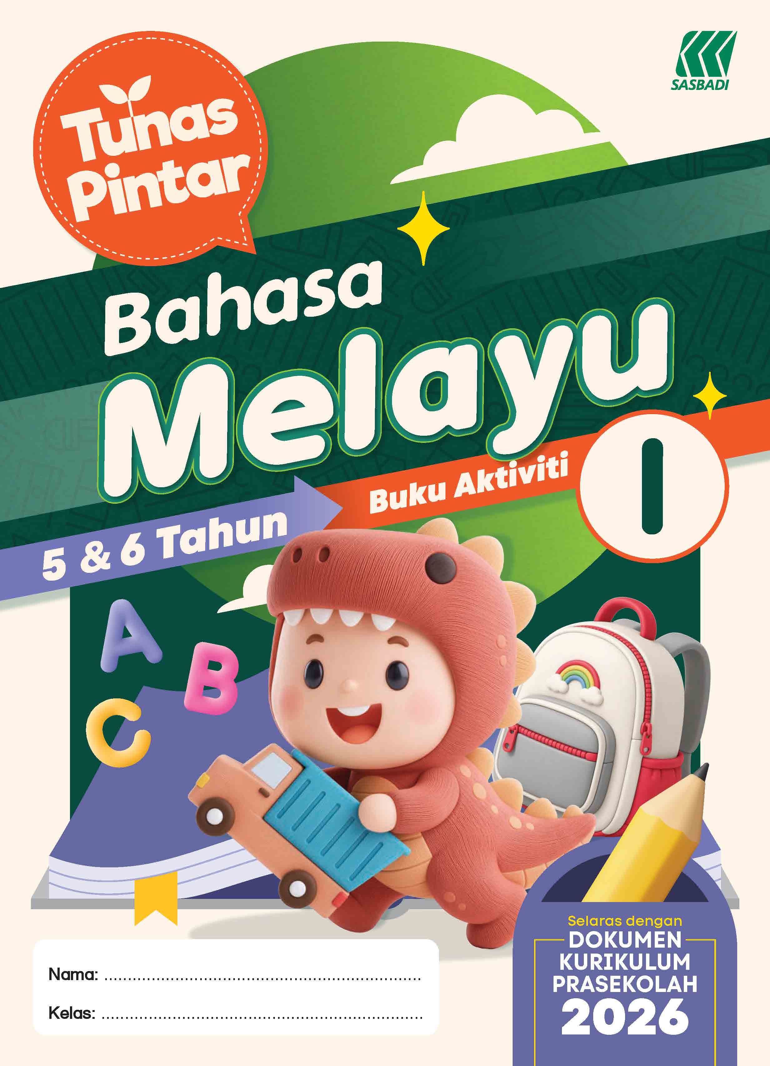 Tunas Pintar Prasekolah Bahasa Melayu Buku Aktiviti 1 Cover