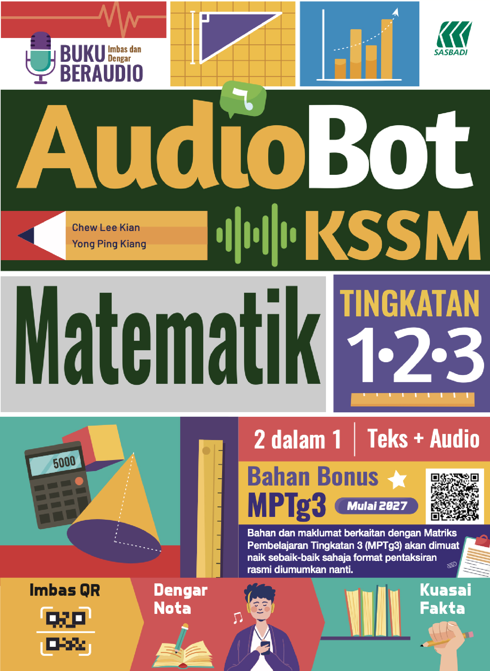 AudioBOT UASA KSSM Matematik Ting. 1,2,3 Cover
