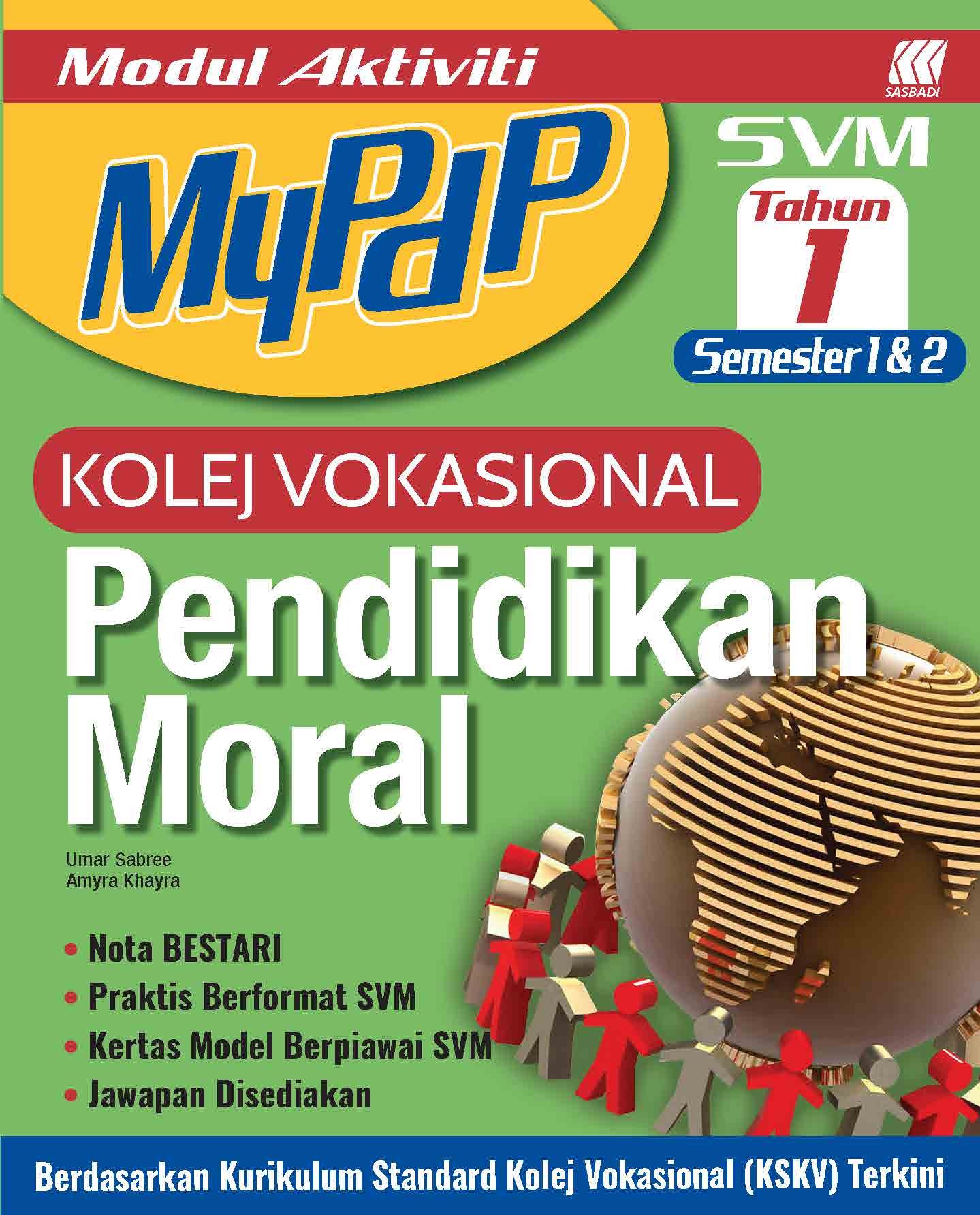 Modul Aktiviti MyPdP Kolej Vokasional P. Moral Tahun 1 Sem 1&2 Cover