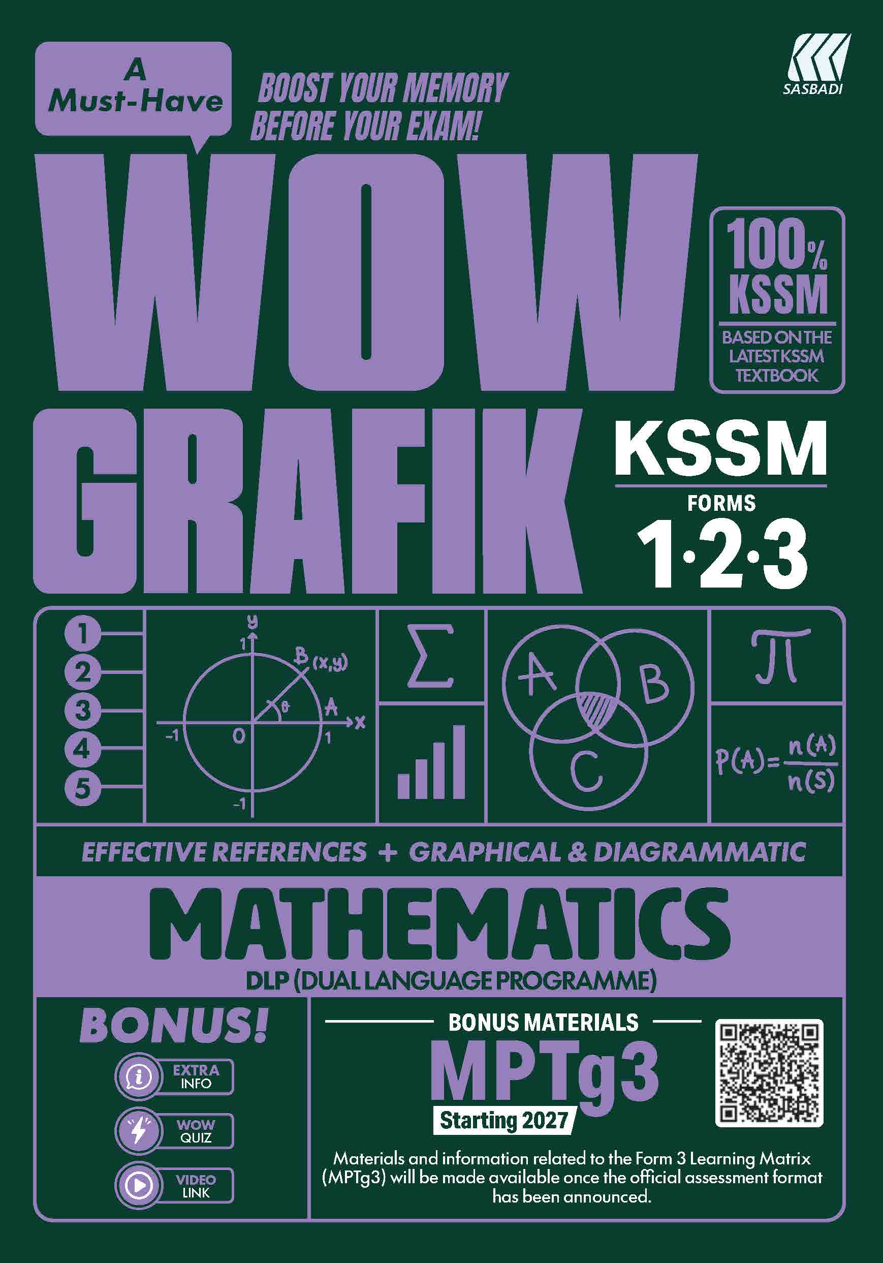 WOW Grafik KSSM Mathematics Ting. 1,2,3 Cover