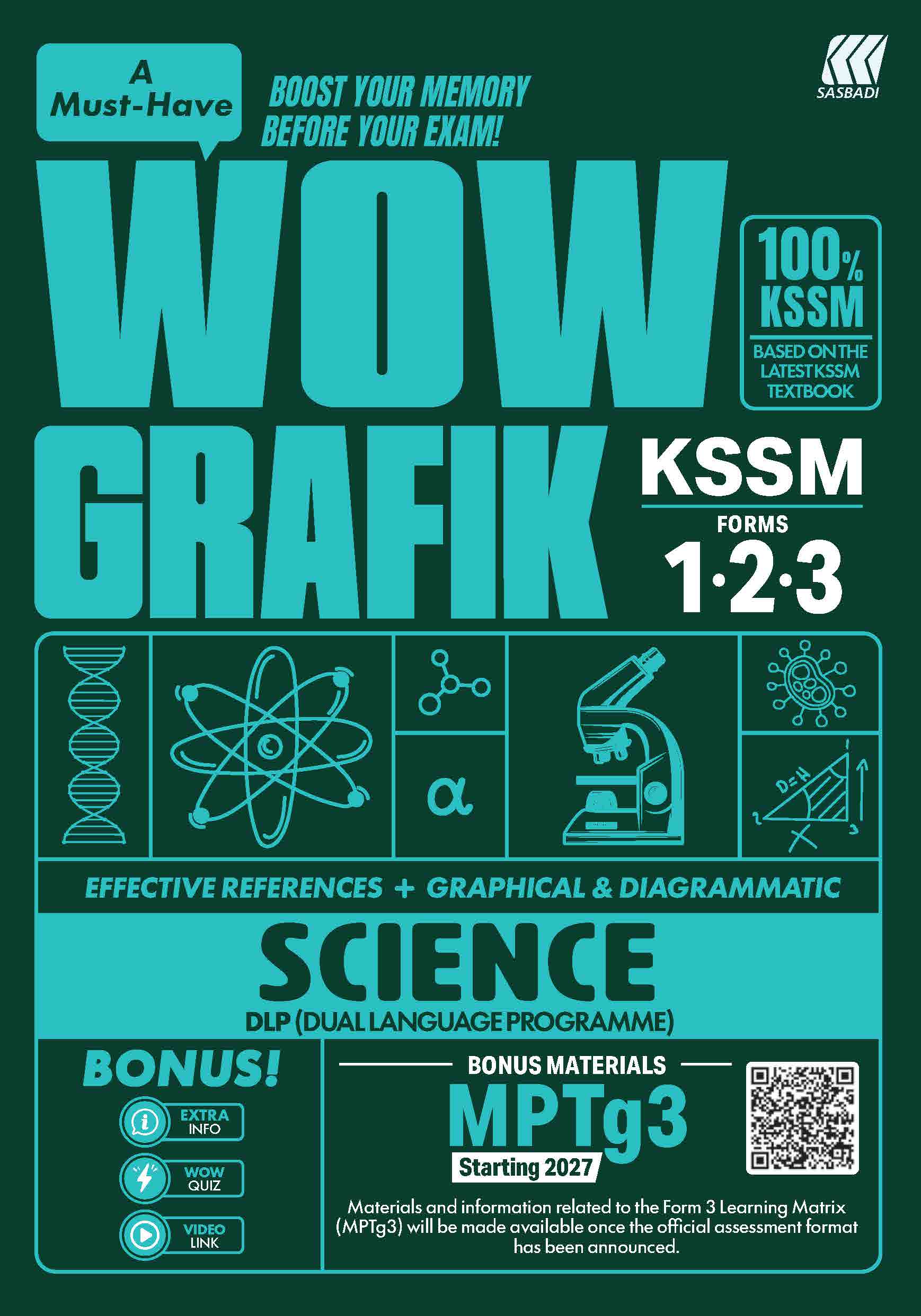 WOW Grafik KSSM Science Ting. 1,2,3 Cover