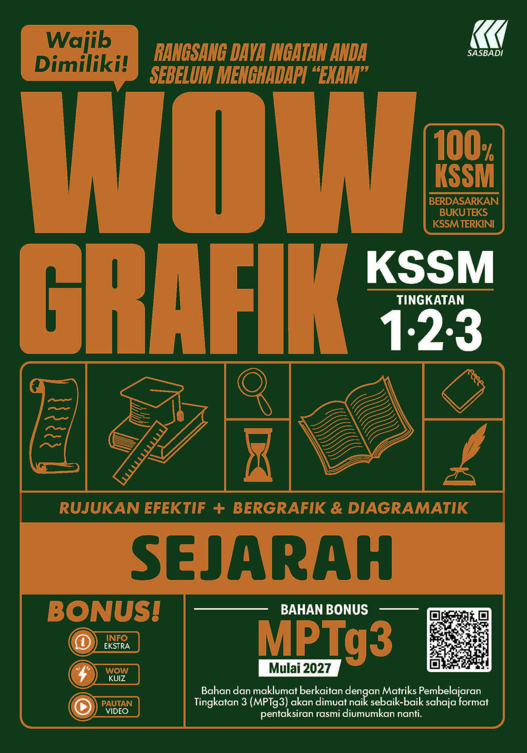 WOW Grafik KSSM Sejarah Ting. 1,2,3 Cover